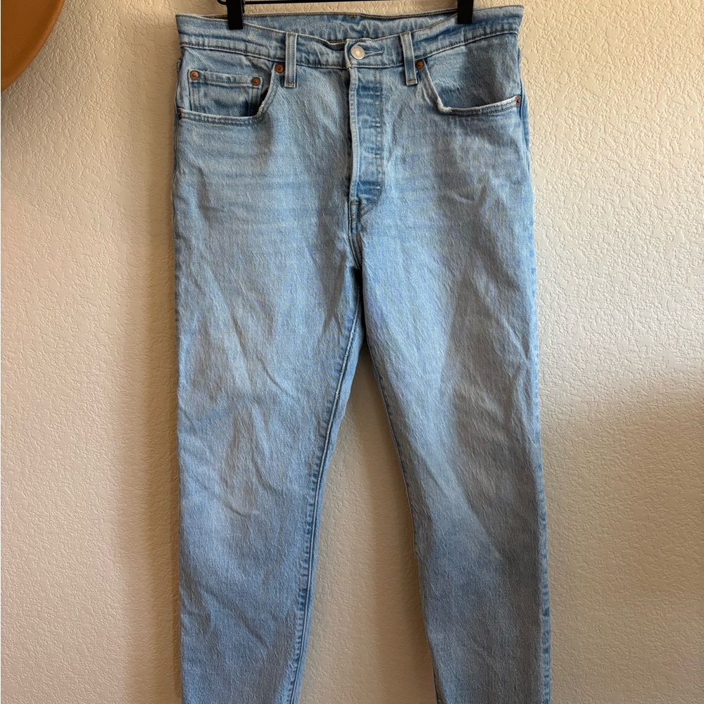 Levi's 501 Jeans with Button Fly and Raw Hem